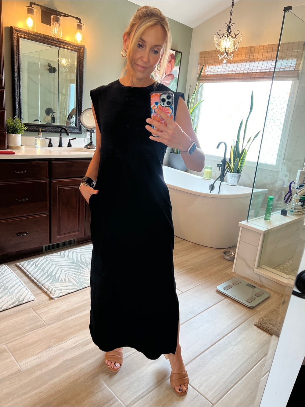 Classic Black Sleeveless Maxi Dress - Elegant Everyday Style